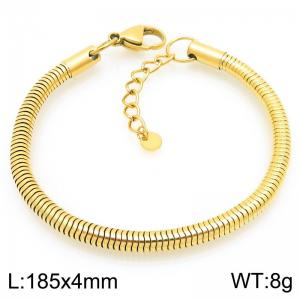 Stainless Steel Gold-plating Bracelet - KB208465-GC