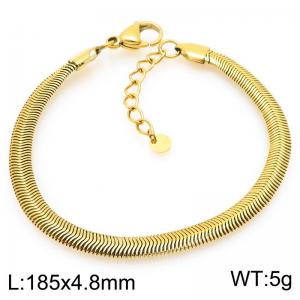 Stainless Steel Gold-plating Bracelet - KB208473-GC