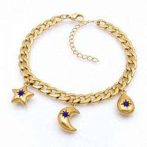 Stainless Steel Gold-plating Bracelet - KB208660-TJG