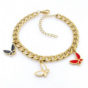 Stainless Steel Gold-plating Bracelet - KB208675-TJG