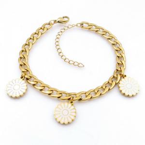 Stainless Steel Gold-plating Bracelet - KB208676-TJG