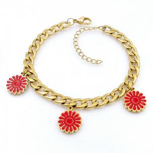 Stainless Steel Gold-plating Bracelet - KB208677-TJG