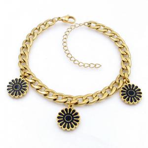 Stainless Steel Gold-plating Bracelet - KB208678-TJG