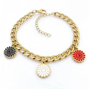 Stainless Steel Gold-plating Bracelet - KB208679-TJG