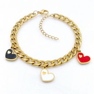 Stainless Steel Gold-plating Bracelet - KB208686-TJG