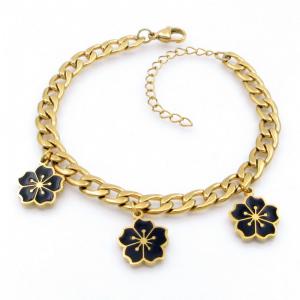 Stainless Steel Gold-plating Bracelet - KB208687-TJG