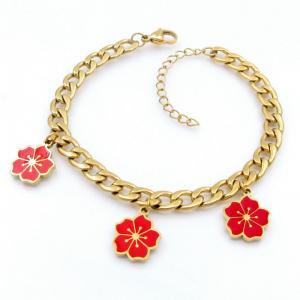 Stainless Steel Gold-plating Bracelet - KB208688-TJG