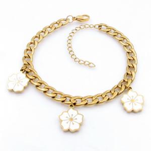 Stainless Steel Gold-plating Bracelet - KB208689-TJG