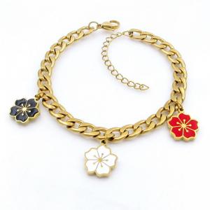 Stainless Steel Gold-plating Bracelet - KB208690-TJG
