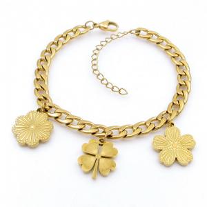 Stainless Steel Gold-plating Bracelet - KB208697-TJG