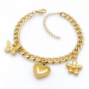 Stainless Steel Gold-plating Bracelet - KB208699-TJG