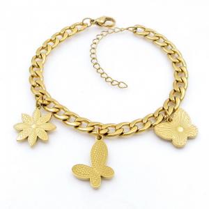 Stainless Steel Gold-plating Bracelet - KB208700-TJG