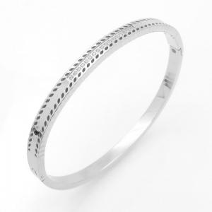 Stainless Steel Stone Bangle - KB208806-YH