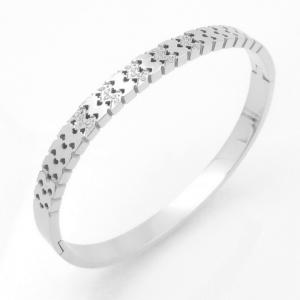 Stainless Steel Stone Bangle - KB208810-YH