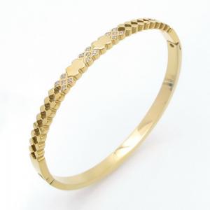 Stainless Steel Stone Bangle - KB208811-YH