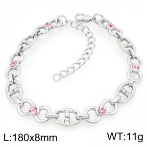 Stainless Steel Stone Bracelet - KB208887-ZCG