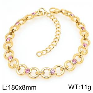 Stainless Steel Stone Bracelet - KB208888-ZCG