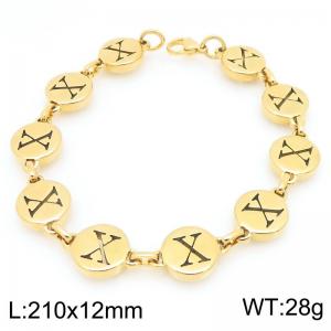 Stainless Steel Gold-plating Bracelet - KB208910-ZCG