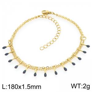 Stainless Steel Gold-plating Bracelet - KB209021-Z
