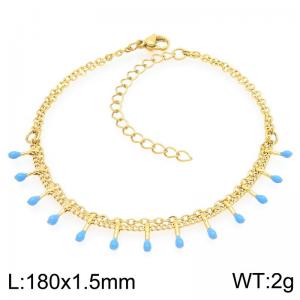 Stainless Steel Gold-plating Bracelet - KB209023-Z