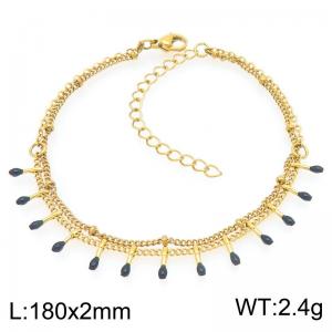 Stainless Steel Gold-plating Bracelet - KB209032-Z
