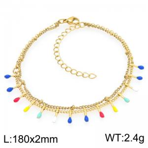 Stainless Steel Gold-plating Bracelet - KB209036-Z