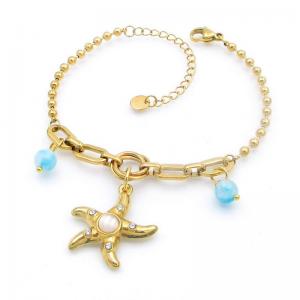 Stainless Steel Gold-plating Bracelet - KB209041-HM