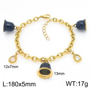 Stainless Steel Gold-plating Bracelet - KB209210-Z