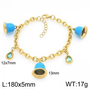 Stainless Steel Gold-plating Bracelet - KB209211-Z