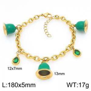 Stainless Steel Gold-plating Bracelet - KB209212-Z