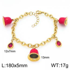 Stainless Steel Gold-plating Bracelet - KB209213-Z
