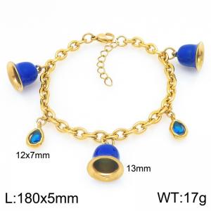 Stainless Steel Gold-plating Bracelet - KB209214-Z
