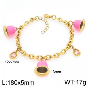 Stainless Steel Gold-plating Bracelet - KB209215-Z