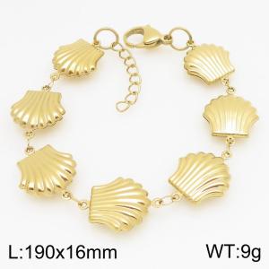 Stainless Steel Gold-plating Bracelet - KB209604-ZJZL