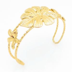 Stainless Steel Gold-plating Bangle - KB209650-FA