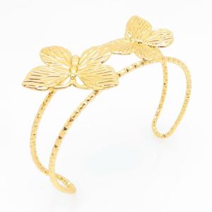 Stainless Steel Gold-plating Bangle - KB209652-FA