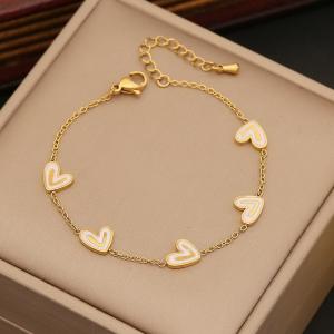 Stainless Steel Gold-plating Bracelet - KB210048-SXSJ