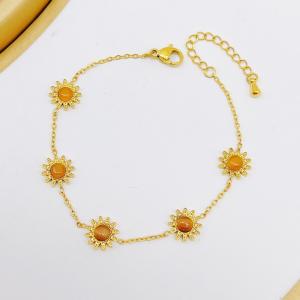 Stainless Steel Gold-plating Bracelet - KB210060-SXSJ