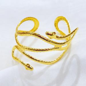 Stainless Steel Gold-plating Bangle - KB210346-BI