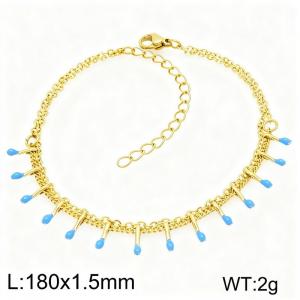 Stainless Steel Gold-plating Bracelet - KB210365-Z