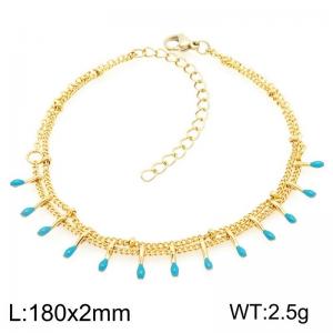 Stainless Steel Gold-plating Bracelet - KB210367-Z