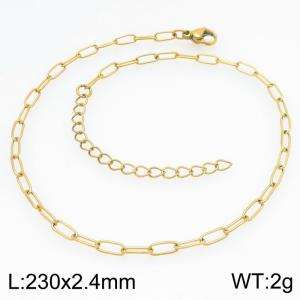 Stainless Steel Gold-plating Bracelet - KB210396-Z