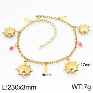 Stainless Steel Gold-plating Bracelet - KB210400-Z