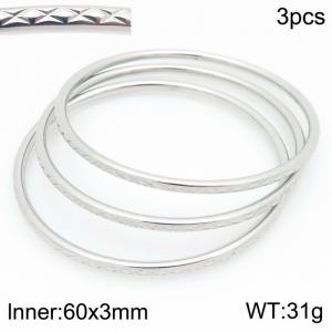 Stainless Steel Bangle - KB210610-GC