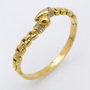 Stainless Steel Gold-plating Bangle - KB210781-SP