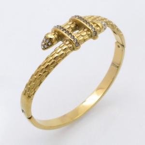 Stainless Steel Gold-plating Bangle - KB210784-SP