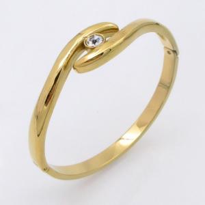 Stainless Steel Gold-plating Bangle - KB210788-SP