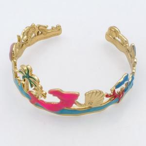 Stainless Steel Gold-plating Bangle - KB210794-SP