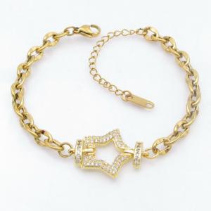 Stainless Steel Gold-plating Bracelet - KB211212-SP