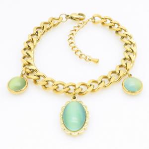 Stainless Steel Gold-plating Bracelet - KB211345-HM